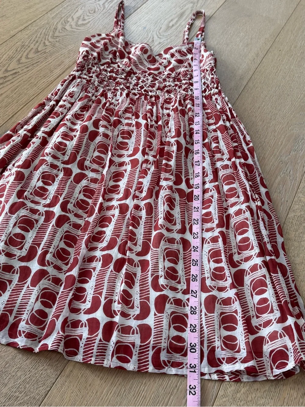 Halogen Silk Cotton Blend Smocked Waist Dress Size XSmall